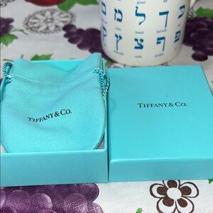 Tiffany & Co. Blue Jewelry Box and Pouch